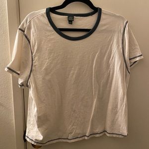 Wild Fable Ringer cropped tee